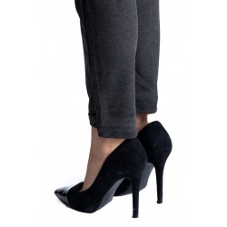 Pantaloni Dama Masura Mare Gri Inchis  Eva